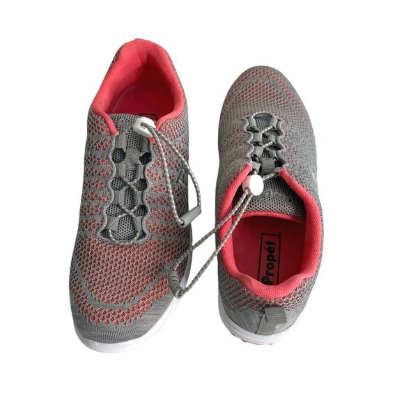 Propet TravelWalker evo coral/grey sneaker 7 NARROW - Picture 12 of 13